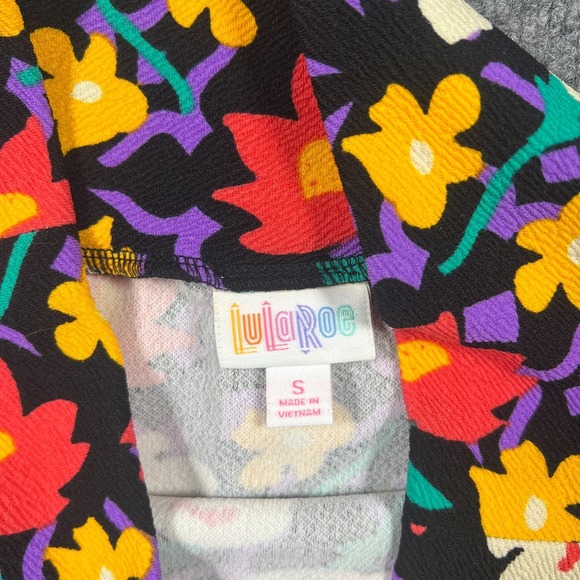 Lularoe Pencil Skirt Womens Small Multicolor Floral Stretch Knee Length Office - Picture 5 of 8